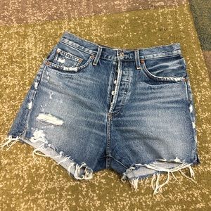 Agolde Dee Super High Rise Short in Ricochet